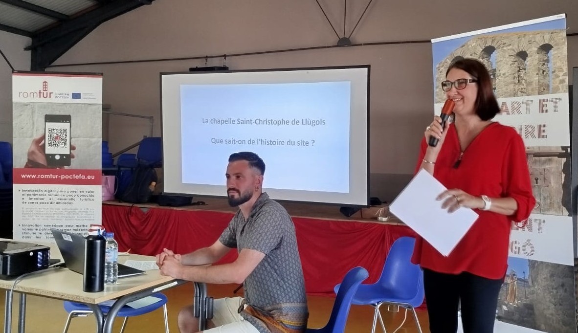 Presentación sobre la iglesia románica de Sant Cristòfor de Llúgols