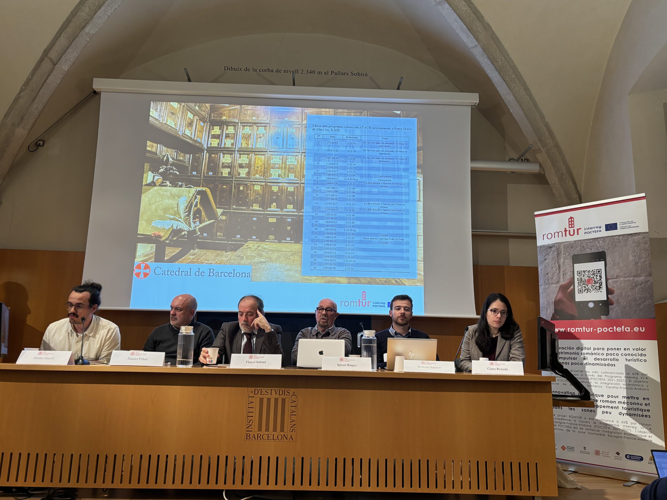 Celebración del congreso de documentación, evento intermedio de ROMTUR